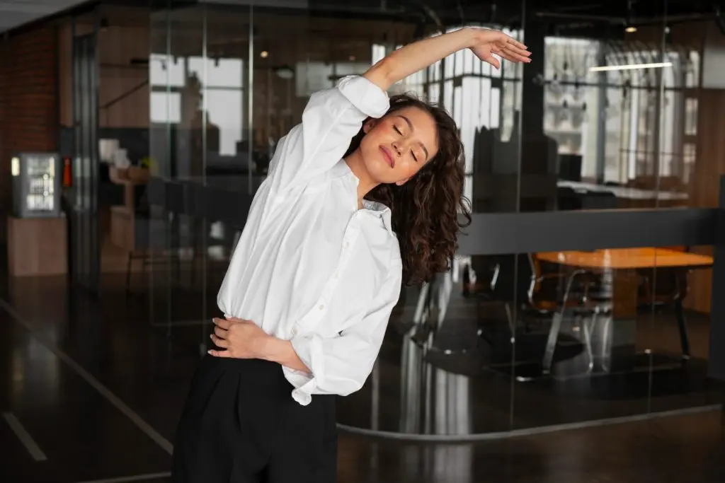 exercising at work