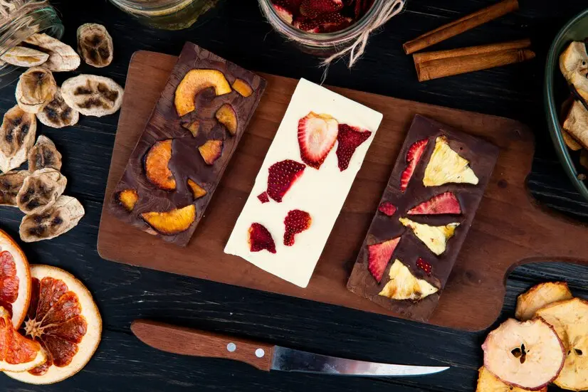 chocolate and fruits