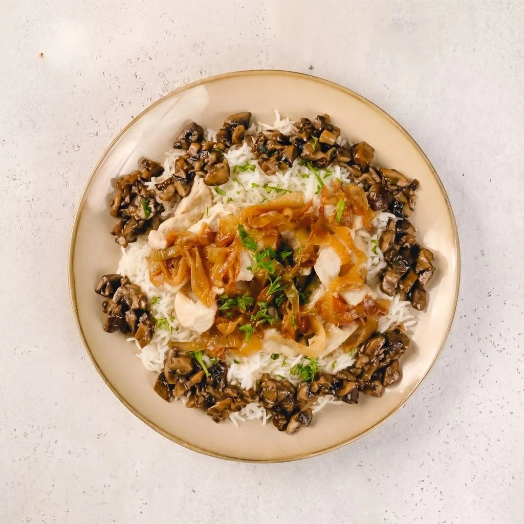 Chicken and Mushroom Ragu Rice